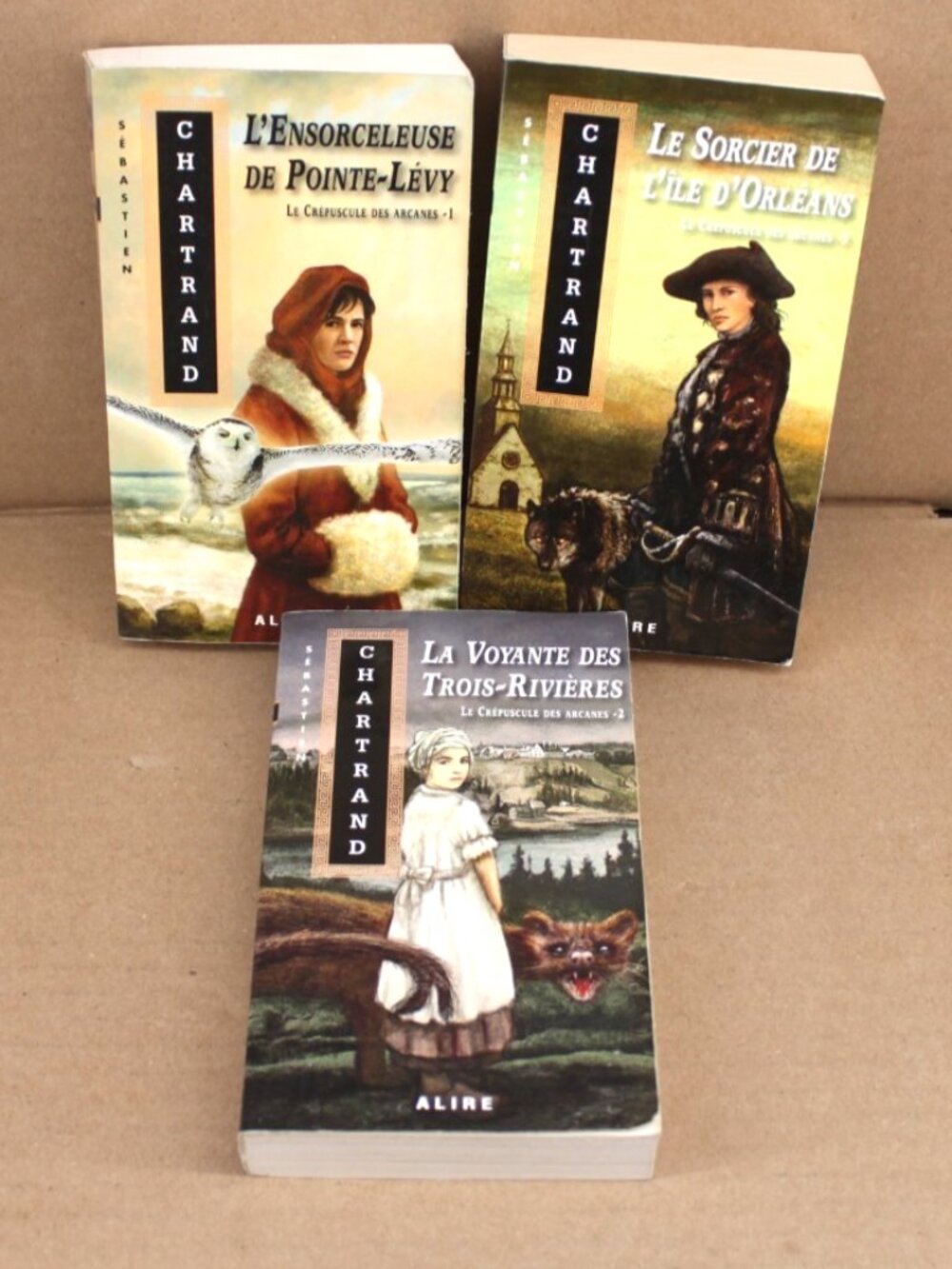 Lot 3 Livres Sebastien Chartrand - Le Crépuscule Des Arcanes Tome 1 a 3 French